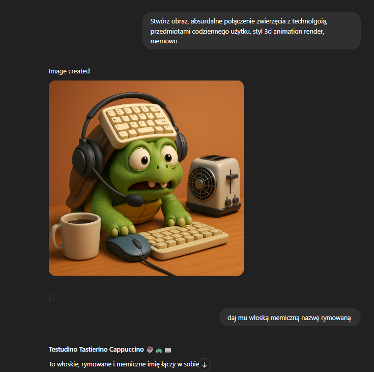 Italian Brainrot: jak zrobić w Chat GPT, zagrożenia, wpływ sztucznej inteligencji na memy i pop kulturę 5 image 40