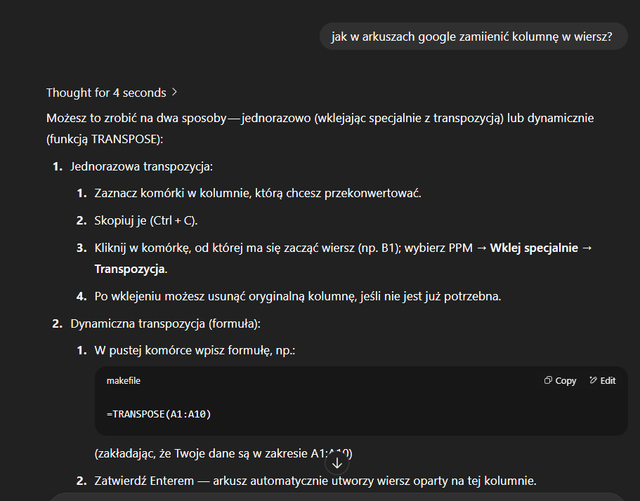 Jak zacząć Vibecoding? Sztuczna inteligencja napisze program, i bardzo pomoże arkuszach kalkulacyjnych. 20 image 54