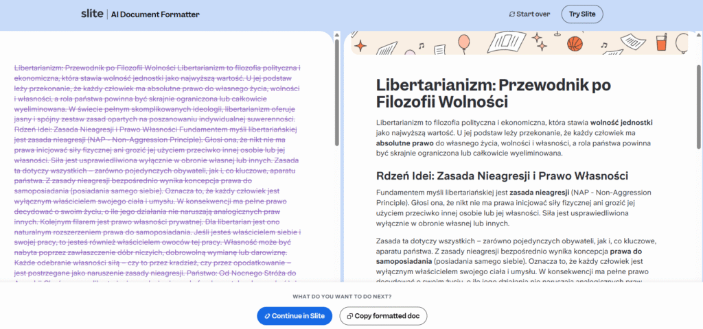 formatowanie 