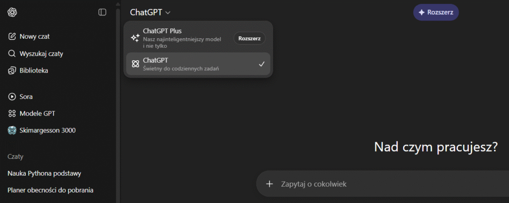 Chat GPT-5, bomba atomowa czy niewypał? Praktyczne zastosowania nowego modelu od open AI. 2 chat gpt 5 thinking mode