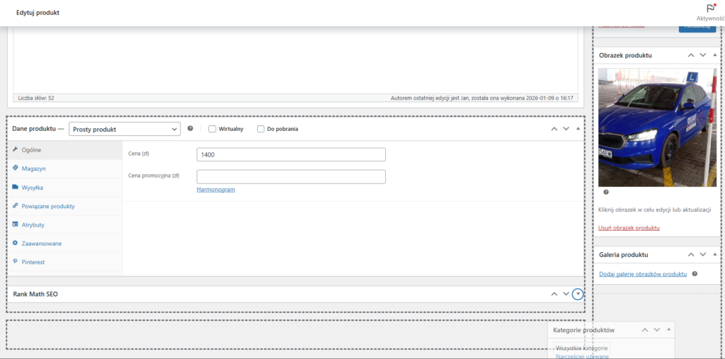 Jak zmienić cenę produktu WooComerce na Wordpresie? 5 image 41