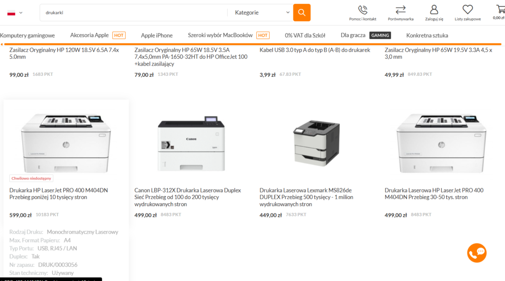 Parametry oceny drukarek. Jak wybrać drukarkę do biura, tak żeby koszt za jedną stronę wyniósł 1 grosz, a nie 1 zł. 8 image 45
