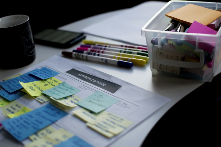 oprogramowanie dla biznesu, kartki post it
