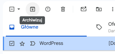 porządkowanie emaila, archiwizowanie wiadomości 