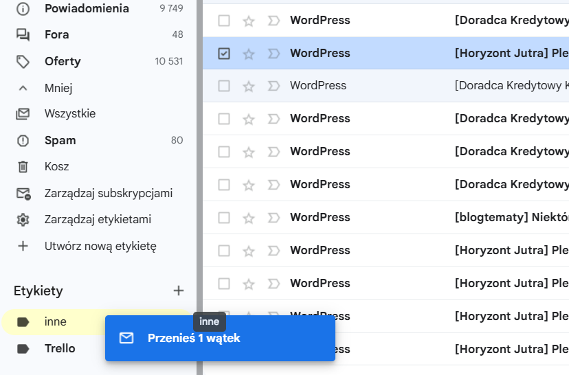 drag and drop w gmail 