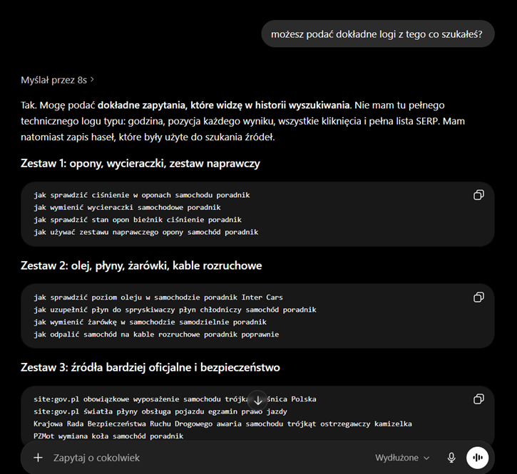 Jak chat GPT przeszukuje internet?